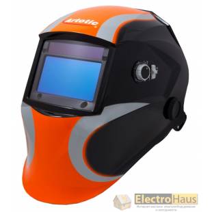 Сварочная маска-хамелеон ARTOTIC SUN7B чёрно-оранжевый (3 наружных и 1 внутренняя слюда в комплекте)