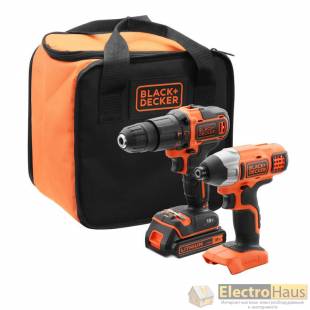 Набор инструментов аккумуляторных Black+Decker BCK21S1S