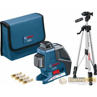 Лазерный линейный нивелир BOSCH GLL 2-80 P + BS 150 + ВКЛАДКА ПО