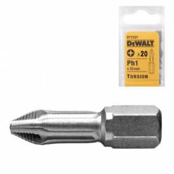 Бита торсионная DeWALT "Extra Grip" Ph1, L=25мм, 20шт