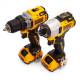 Набор из двух инструментов DeWALT DCK2110L2T (DCD701+DCF801)