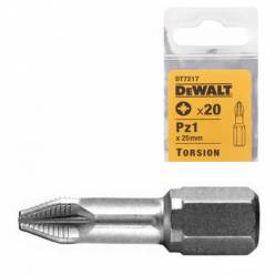 Бита торсионная DeWALT "Extra Grip" Pz1, L=25мм, 20шт