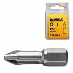 Бита торсионная DeWALT "Extra Grip" Ph3, L=50мм, 5шт