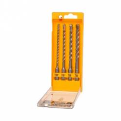 Набор буров DeWALT "SDS-Plus EXTREME2", 4 шт  5.5x160, 7x160, 8x160, 10x160 мм, пластиковый кейс