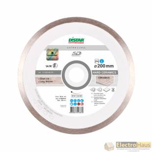 Алмазный диск DISTAR 1A1R Hard Ceramics 200x1,6x10x25,4