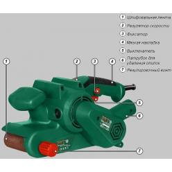 Ленточная шлифмашина - DWT BS09-75V