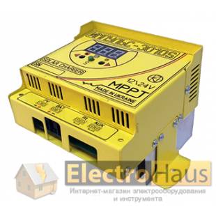 MPPT Контроллер заряда Леотон ИМПУЛЬС-3010S релеAUX-30A 24V