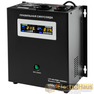 ИБП с правильной синусоидой LOGIC POWER LPY- W - PSW-1500VA+ (1050Вт) 10A/15A 24В 