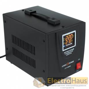 Стабилизатор напряжения релейный LogicPower LPT-1500RD BLACK (1050W)