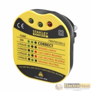 Тестер розеток настенный STANLEY FMHT82569-6 ″FATMAX®″