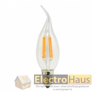 Лампа LED Works C37T E14 4000K 450LM 4pcs filament (4Вт)